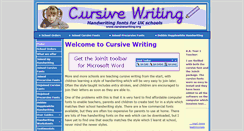 Desktop Screenshot of cursivewriting.org