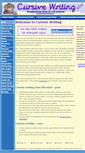 Mobile Screenshot of cursivewriting.org