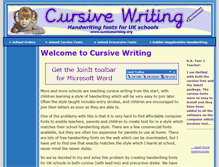 Tablet Screenshot of cursivewriting.org